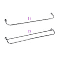 600mm Length Wall Mounted Bathroom Accessories Extension Stainless Steel Single Towel Bar